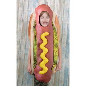 Kids Hot Dog Halloween Costume Size S/M Funny Cosplay Seasons USA